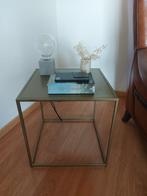Bijzettafel (goud), Minder dan 55 cm, Gebruikt, Metaal of Aluminium, Vierkant