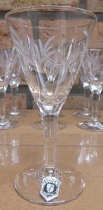 15 kristallen glazen - Doyen - België - 10 x 5 cm - € 60, Verzamelen, Ophalen, Zo goed als nieuw, Overige typen