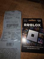 Roblox kaart met 20euro tegoed voor spel aankopen