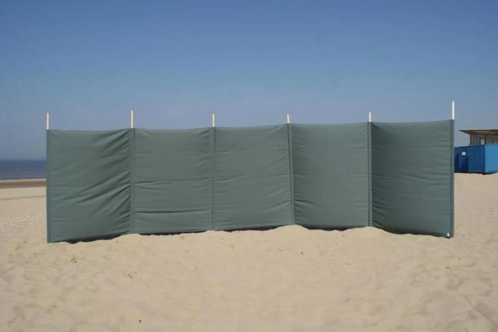 Windscherm - 6 m effen grijs (met groene tint), Caravans en Kamperen, Windschermen, Zo goed als nieuw, Ophalen