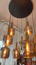 Hanglamp inclusief 9 ledlampen, Ophalen, Zo goed als nieuw, Glas, 75 cm of meer