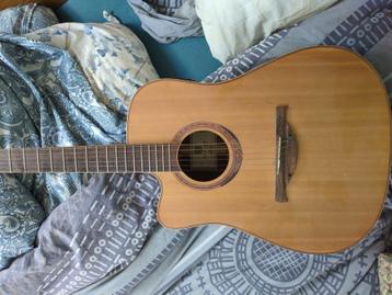 Guitare électro acoustique LAG  pour gaucher, Musique & Instruments, Enlèvement, Comme neuf