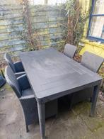 Tuinset 4 persoons, Salons de jardin, Synthétique, Utilisé, Enlèvement