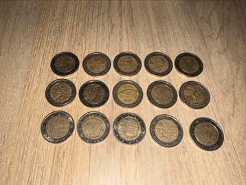 2 euro munten 30 stuks Gebruikte staat Diverse landen beschikbaar voor biedingen