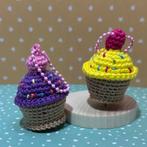 Handgemaakte Cupcake sleutelhanger, Ophalen of Verzenden, Nieuw