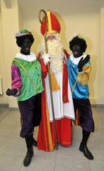 Déguisement Sinterklaas + 2 déguisements Piets (version luxe, Divers, Saint-Nicolas, Comme neuf, Enlèvement