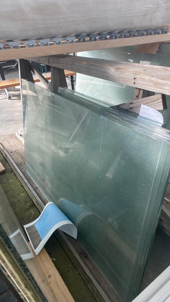 Glas voor serre op maat gesneden, Tuin en Terras, Kassen, Zo goed als nieuw, Kweekkas, Overige materialen, Ophalen of Verzenden