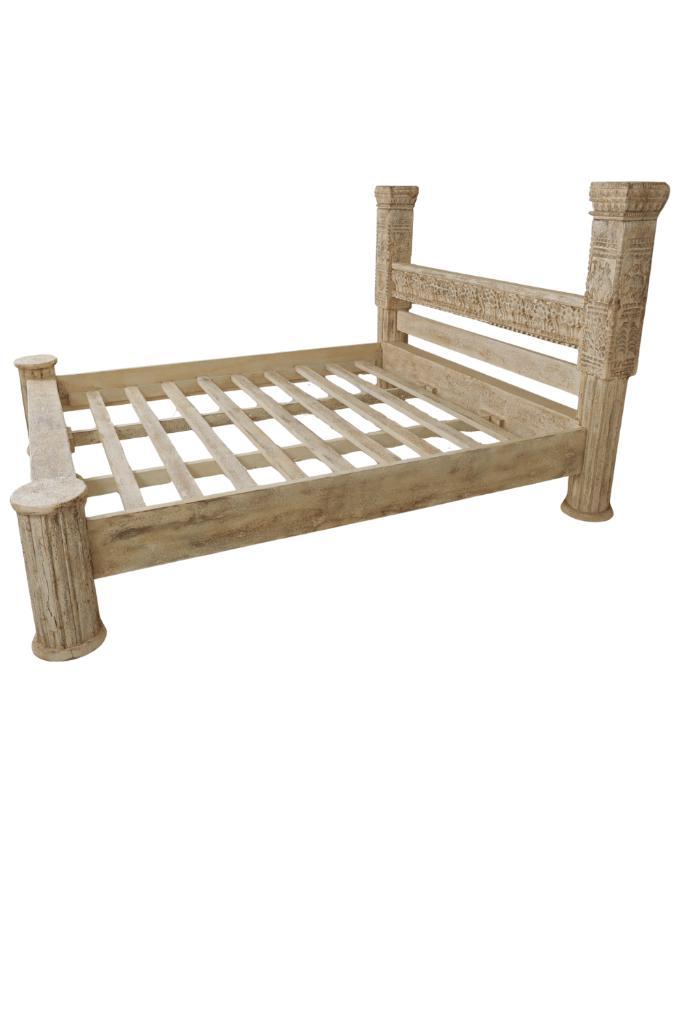 2 persoons houten bed, Huis en Inrichting, Slaapkamer | Bedden, Nieuw, Tweepersoons, Hout, Ophalen of Verzenden