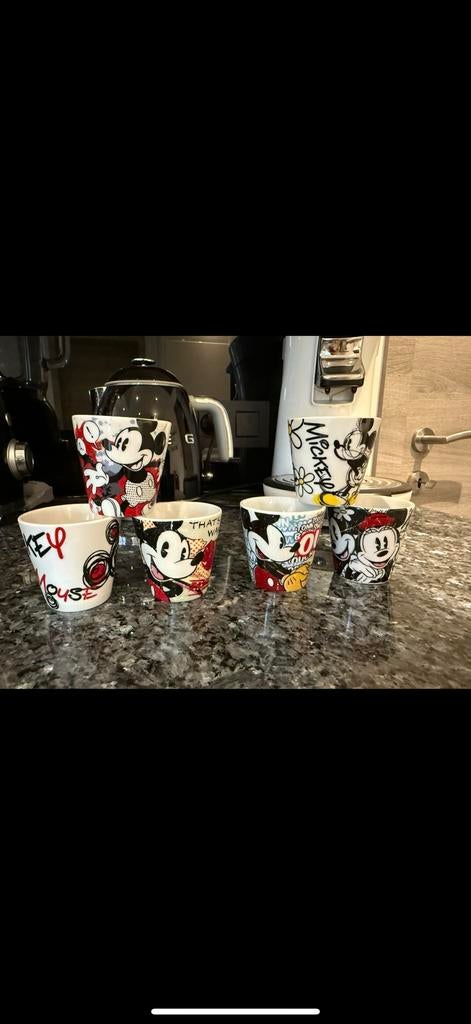 Tasses expresso disney, Enlèvement ou Envoi, Comme neuf, Autres matériaux, Autres styles