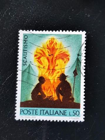 Italie 1968 : scouts, feu de camp, Enlèvement ou Envoi, Affranchi