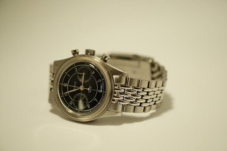 Baltic Bicompax 002, Handtassen en Accessoires, Horloges | Heren, Polshorloge, Staal, Staal, Ophalen