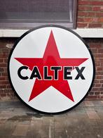 Emaille caltex, Verzamelen, Merken en Reclamevoorwerpen, Ophalen, Reclamebord