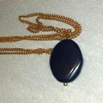 Ketting edelsteen hanger vintage lapis lazuli, Handtassen en Accessoires, Kettingen, Met edelsteen, Nieuw, Steen of Mineraal, Verzenden