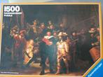 Puzzel 1500 stukken Rembrandt de nachtwacht, Ophalen of Verzenden, Zo goed als nieuw