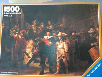 Puzzel 1500 stukken Rembrandt de nachtwacht beschikbaar voor biedingen