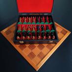 Vintage schaakspel hout/hars,resin., Ophalen of Verzenden
