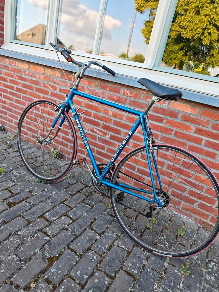 Retro vintage koersfiets wielrennersfiets Mercier, Fietsen en Brommers, Fietsen | Racefietsen, Zo goed als nieuw, Gazelle, Ophalen