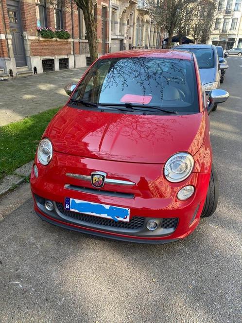 Abarth 595 Turismo Rood Automaat 82K Benzine Sports, Auto's, Abarth, Particulier, 4x4, ABS, Achteruitrijcamera, Adaptieve lichten