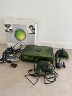 Collectors item: Xbox Classic Crystal green, Games en Spelcomputers, Ophalen, Zo goed als nieuw, Met 2 controllers, Crystal/doorzichtig