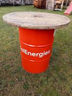 Olieton, olievat, stookton, statafel, Huis en Inrichting, Tafels | Statafels, Ophalen, Zo goed als nieuw