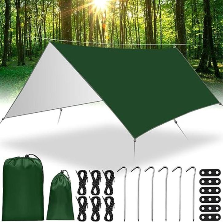 Camping Regenzeil | 3 x 3 m | tentzeil voor kamperen, Hobby en Vrije tijd, Overige Hobby en Vrije tijd, Nieuw, Verzenden
