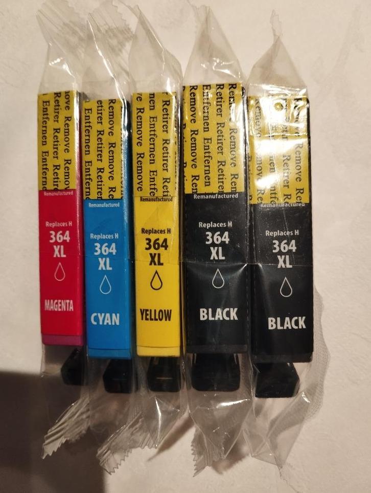 Intpatronen HP 364 Zwart + Kleur, Computers en Software, Printerbenodigdheden, Nieuw, Cartridge, Ophalen