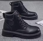 Heren schoenen trendy hoge top laarzen met veters, Ophalen of Verzenden, Nieuw, Zwart, Wandelschoenen