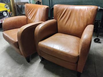 Lederen zetel, Moins de 150 cm, Enlèvement, Cuir, Une personne