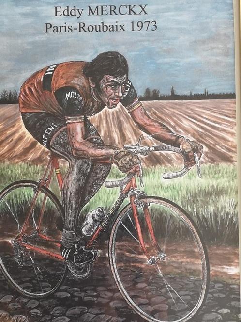 5  portretten van Eddy Merckx (WK versie is VERKOCHT), Verzamelen, Sportartikelen en Voetbal, Verzenden