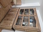 Gepatineerd massief houten dressoir, landelijke chique stijl, Ophalen