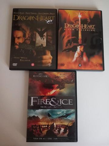 3 dvd's van Dragonheart (Fantasy-Actie) KOOPJE  beschikbaar voor biedingen