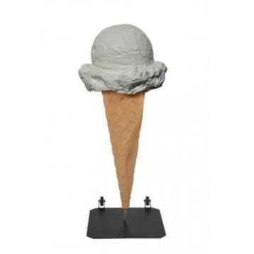 Schepijs verrijdbaar 160 cm - polyester ijsje vanille ijs