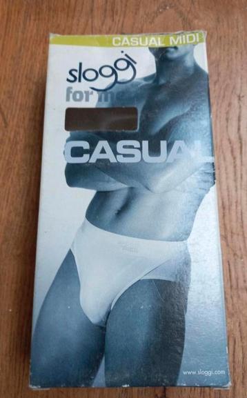 Sloggi for Men Casual Midi taille 4, Envoi, Blanc, Slip