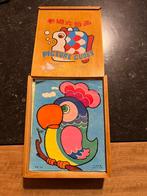 Vintage houten blokken Picture Cubes WB 355 *Made in China *, Antiek en Kunst, Ophalen of Verzenden