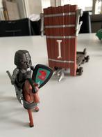 Playmobil ridder te paard met stormram, Ophalen of Verzenden, Gebruikt