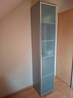 Vitrine kast in aluminium kleur, Huis en Inrichting, Kasten | Vitrinekasten, Ophalen, Zo goed als nieuw