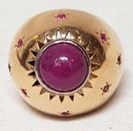 Ring Damespinky 18kt robijn., Handtassen en Accessoires, Ophalen of Verzenden, Goud, Ring, Met edelsteen