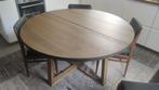 MÖRBYLÅNGA Tafel, eikenfineer bruin gelazuurd, 145 cm, Huis en Inrichting, Ophalen