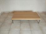 Kleine houtfineer salontafel, Ophalen, Gebruikt, Metaal, Rechthoekig