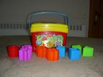 Fisher Price Blokkendoos met 9 gekleurde blokjes in 5 versch, Kinderen en Baby's, Speelgoed | Fisher-Price, Speelset, Ophalen of Verzenden