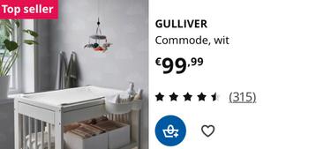 Luiertafel Gulliver IKEA, Enlèvement, Comme neuf