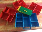 lego 4 stuks met bouwplaten als deksel, Kinderen en Baby's, Speelgoed | Duplo en Lego, Ophalen of Verzenden, Gebruikt, Losse stenen