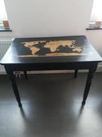Table en bois (pin) noir, 66cm haut, 90cm long, 57cm large, Maison & Meubles, Tables | Dessertes, 50 à 100 cm, Rectangulaire, Enlèvement
