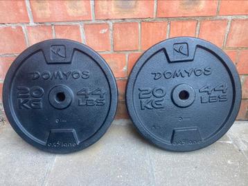 Gewichten 2x20kg, Sport en Fitness, Ophalen, Zo goed als nieuw
