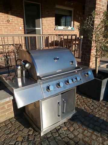 Inox gasbarbecue T&T design, Tuin en Terras, Ophalen