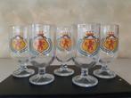 Vijf Italiaanse vintage bierglazen., Ophalen of Verzenden, Nieuw, Bierglas