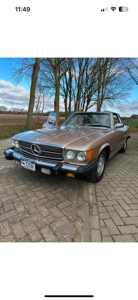 Zeer mooie Mercedes 380 SL 1985, Auto's, Oldtimers, Particulier, Airconditioning, Benzine, Cabriolet, Automaat, Ophalen