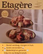 #Etagère #2laags #Goud #RVS, Enlèvement ou Envoi, Neuf