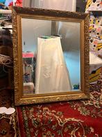 Spiegel met gouden frame, Huis en Inrichting, Woonaccessoires | Spiegels, Ophalen, Zo goed als nieuw, Rechthoekig