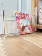 Porte-revues vintage en plexi/laiton, porte-journaux, Enlèvement, Comme neuf